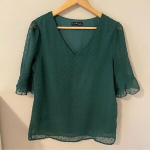 Emery Rose Emerald green Blouse size M